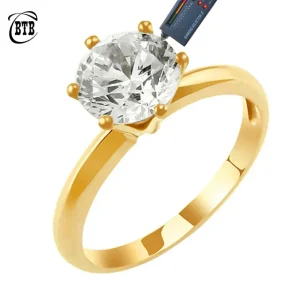 Cbtb Moissanite D Color 1-3ct Gold Ring