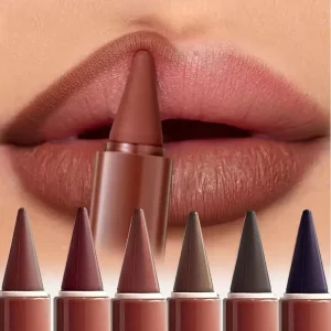 6pcs Matte Velvet 2-in-1 Lip Liner Set